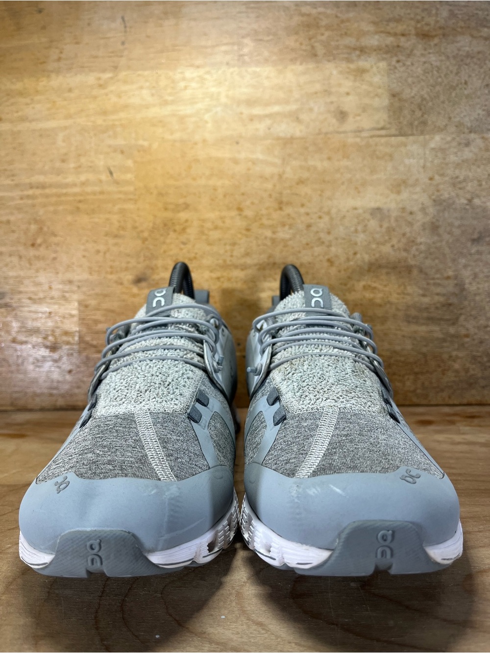 On Cloud 5 Terry REFLECTIVE Womens Size 8.5 Running Shoes Sneakers Gray Silver - Picture 4 of 15
